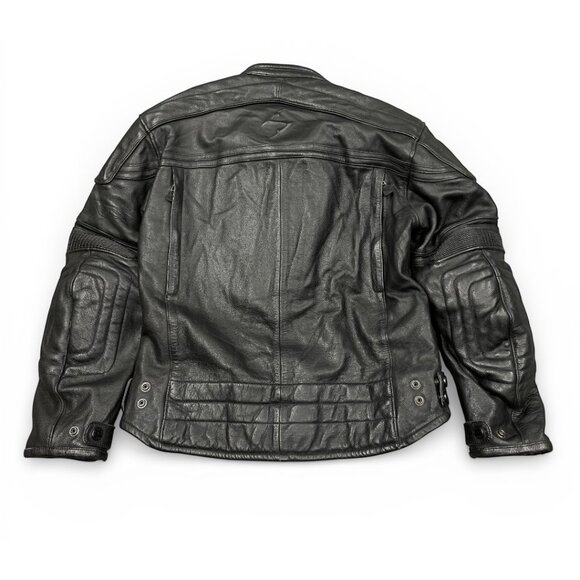 Scorpion Black Leather Motorcycle Racing Padded Armoured Biker Jacket Women's M - Picture 15 of 15